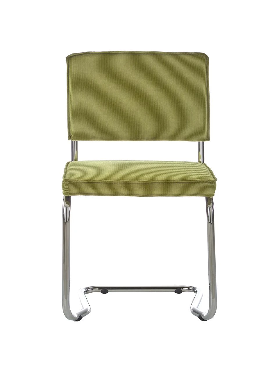 Zuiver Kordsamt-Freischwinger Kink in Olive, B 48 x T 48 cm 6 Zuiver Kordsamt-Freischwinger Kink in Olive, B 48 x T 48 cm – Bild 4