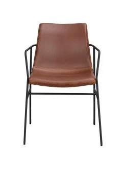 Rowico Kunstleder-Armlehnst&uuml;hle Huntingbay in Braun, 2 St&uuml;ck, B 54 x T 52 cm -Esszimmer Verkäufe Kunstleder Armlehnstuhle Huntingbay in Braun 2 Stuck 4