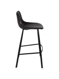 Dutchbone Kunstleder-Barstuhl Franky in Schwarz, B 50 x H 106 cm 11 Dutchbone Kunstleder-Barstuhl Franky in Schwarz, B 50 x H 106 cm -Esszimmer Verkäufe Kunstleder Barstuhl Franky in Schwarz 3