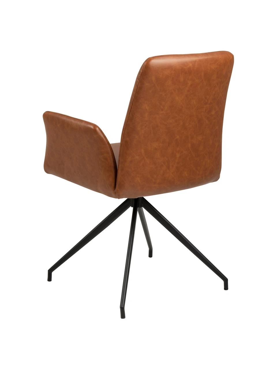 Kunstleder-Drehstuhl Naya in Cognac, B 59 x T 59 cm 7 Kunstleder-Drehstuhl Naya in Cognac, B 59 x T 59 cm – Bild 5