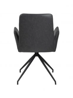 Kunstleder-Drehstuhl Naya in Dunkelgrau, B 59 x T 59 cm -Esszimmer Verkäufe Kunstleder Drehstuhl Naya in Dunkelgrau 5