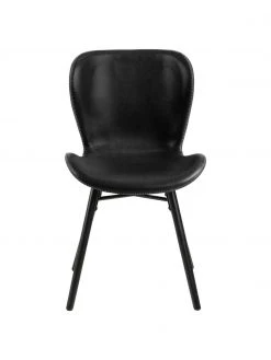 Kunstleder-Polsterst&uuml;hle Batilda in Schwarz, 2 St&uuml;ck, B 47 x T 53 cm -Esszimmer Verkäufe Kunstleder Polsterstuhle Batilda in Schwarz 2 Stuck 3