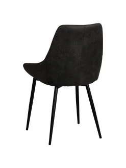 Rowico Kunstleder-Polsterst&uuml;hle Sierra in Dunkelgrau, 2 St&uuml;ck, B 49 x T 55 cm -Esszimmer Verkäufe Kunstleder Polsterstuhle Sierra in Dunkelgrau 2 Stuck 5