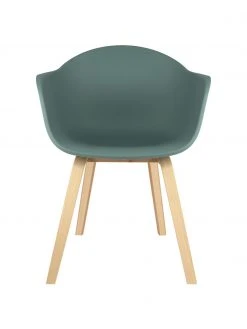 Westwing Collection Kunststoff-Armlehnstuhl Claire mit Holzbeinen, B 60 x T 54 cm -Esszimmer Verkäufe Kunststoff Armlehnstuhl Claire mit Holzbeinen 15