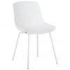 Westwing Collection Kunststoffstühle Dave mit Metallbeinen in Weiß, 2 Stück, B 46 x T 53 cm 1 Westwing Collection Kunststoffstühle Dave mit Metallbeinen in Weiß, 2 Stück, B 46 x T 53 cm -Esszimmer Verkäufe Kunststoffstuhle Dave mit Metallbeinen in Weiss 2 Stuck