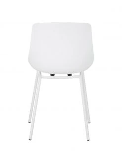 Westwing Collection Kunststoffstühle Dave mit Metallbeinen in Weiß, 2 Stück, B 46 x T 53 cm -Esszimmer Verkäufe Kunststoffstuhle Dave mit Metallbeinen in Weiss 2 Stuck 5