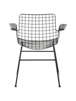 HKliving Metall-Armlehnstuhl Wire in Schwarz, B 72 x T 56 cm 13 HKliving Metall-Armlehnstuhl Wire in Schwarz, B 72 x T 56 cm -Esszimmer Verkäufe Metall Armlehnstuhl Wire in Schwarz 5