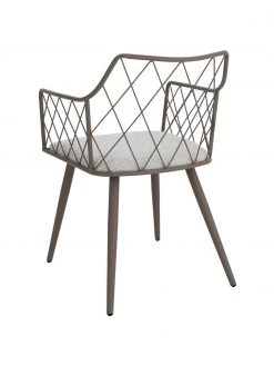 Metall-Armlehnstühle Heidie in Taupe mit Bouclé-Sitzkissen, 2 Stück, B 53 x T 56 cm 13 Metall-Armlehnstühle Heidie in Taupe mit Bouclé-Sitzkissen, 2 Stück, B 53 x T 56 cm -Esszimmer Verkäufe Metall Armlehnstuhle Heidie in Taupe mit Boucle Sitzkissen 2 Stuck 5