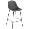 Metall-Barstuhl Quinby in Dunkelgrau, B 48 x H 107 cmNur noch 1 Artikel verfügbar -Esszimmer Verkäufe Metall Barstuhl Quinby in Dunkelgrau