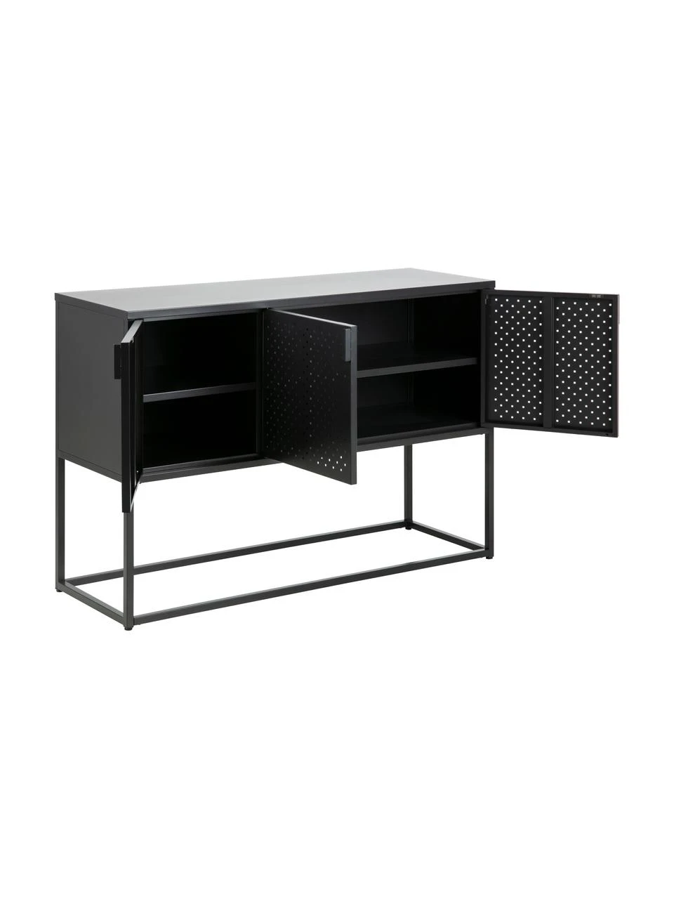 Westwing Collection Metall-Sideboard Neptun mit Türen in Schwarz, B 120 x H 80 cmNur noch 1 Artikel verfügbar 8 Westwing Collection Metall-Sideboard Neptun mit Türen in Schwarz, B 120 x H 80 cmNur noch 1 Artikel verfügbar – Bild 6