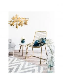 Westwing Collection Metall-Stuhl Kiara in Messing, B 50 x T 52 cm -Esszimmer Verkäufe Metall Stuhl Kiara in Messing 2