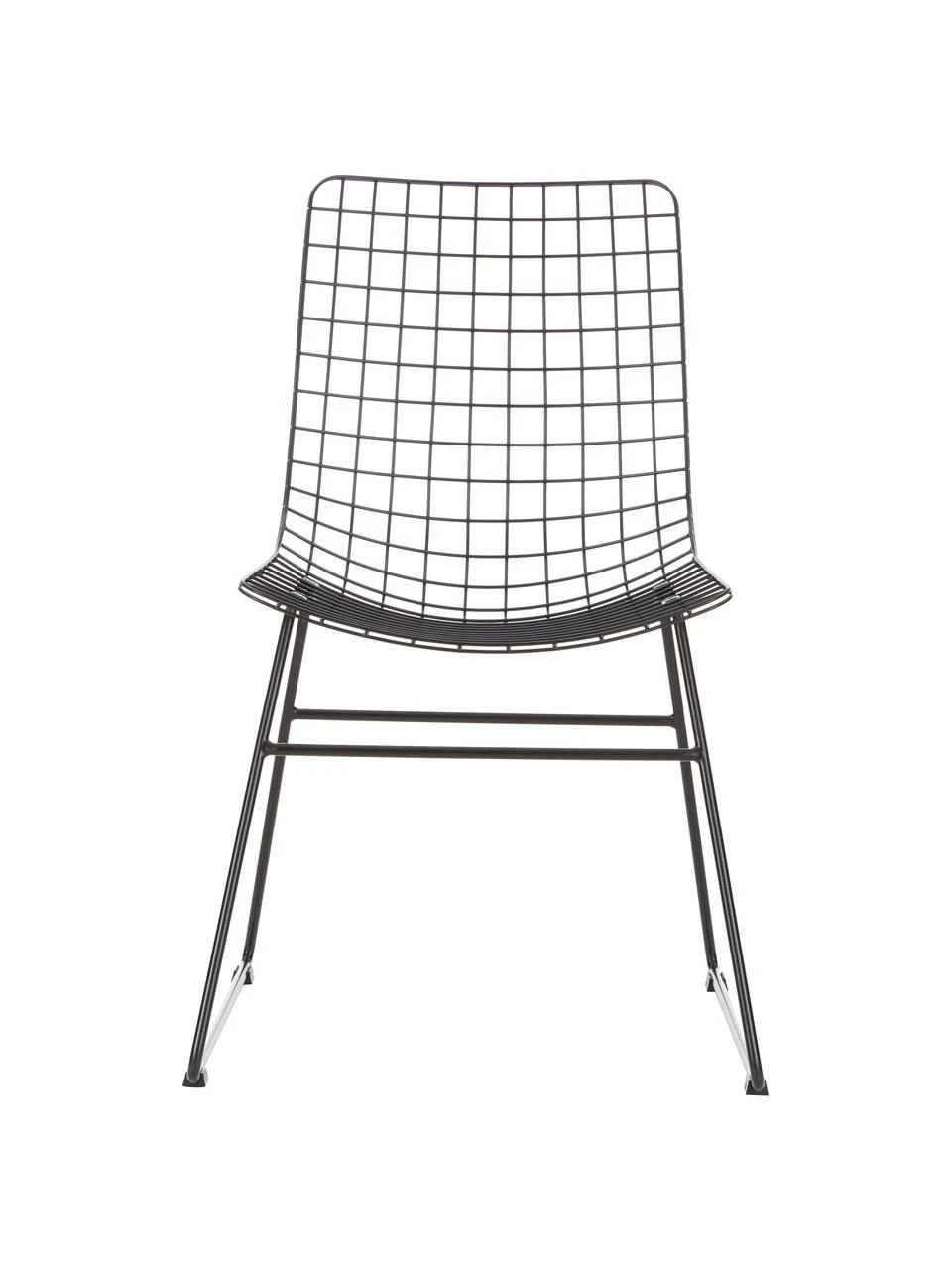 HKliving Metall-Stuhl Wire in Schwarz, B 47 x T 54 cm 6 HKliving Metall-Stuhl Wire in Schwarz, B 47 x T 54 cm – Bild 4