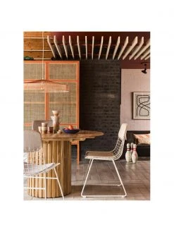 HKliving Metall-Stuhl Wire in Wei&szlig;, B 47 x T 54 cm -Esszimmer Verkäufe Metall Stuhl Wire in Weiss 5