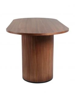 Ovaler Esstisch Bianca in Nussbaumfarben, 200 x 90 cm, B 200 x T 90 cmNur noch wenige verfügbar -Esszimmer Verkäufe Ovaler Esstisch Bianca in Nussbaumfarben 200 x 90 cm 5