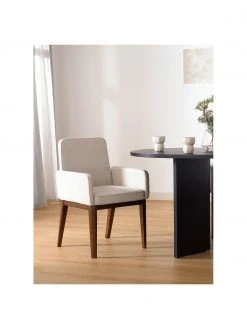 Westwing Collection Polster-Armlehnstuhl Koga in Cremeweiß, B 54 x H 86 cm 9 Westwing Collection Polster-Armlehnstuhl Koga in Cremeweiß, B 54 x H 86 cm -Esszimmer Verkäufe Polster Armlehnstuhl Koga in Cremeweiss 7