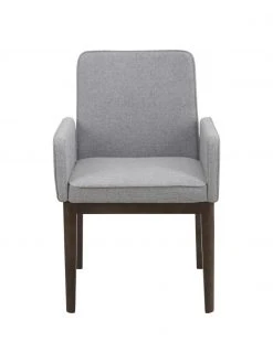 Westwing Collection Polster-Armlehnstuhl Koga in Grau, B 54 x H 86 cm -Esszimmer Verkäufe Polster Armlehnstuhl Koga in Grau 3