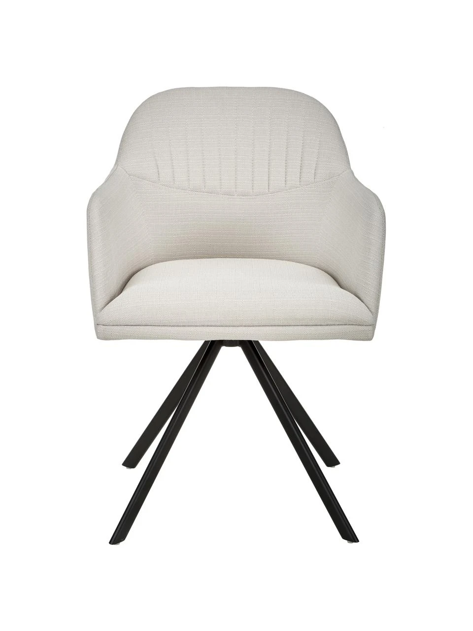 Westwing Collection Polster-Drehstuhl Lola mit Armlehne in Cremeweiß, B 58 x T 53 cm 7 Westwing Collection Polster-Drehstuhl Lola mit Armlehne in Cremeweiß, B 58 x T 53 cm – Bild 5