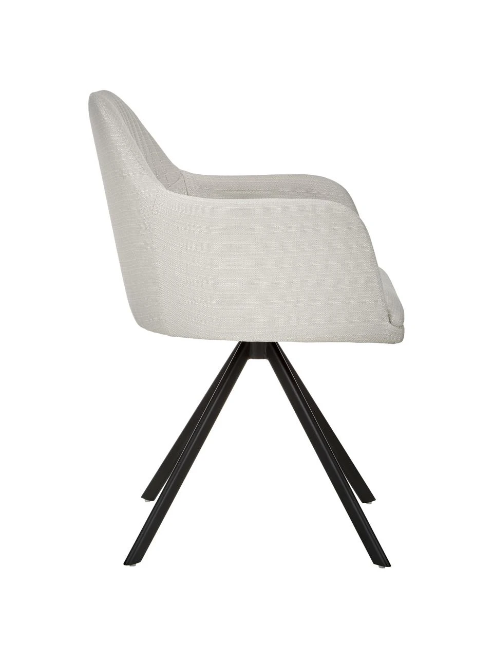 Westwing Collection Polster-Drehstuhl Lola mit Armlehne in Cremeweiß, B 58 x T 53 cm 8 Westwing Collection Polster-Drehstuhl Lola mit Armlehne in Cremeweiß, B 58 x T 53 cm – Bild 6