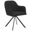 Westwing Collection Polster-Drehstuhl Lola mit Armlehne in Schwarz, B 58 x T 53 cm -Esszimmer Verkäufe Polster Drehstuhl Lola mit Armlehne in Schwarz