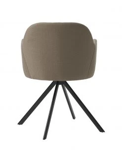 Westwing Collection Polster-Drehstuhl Lola mit Armlehne in Taupe, B 58 x T 53 cm 12 Westwing Collection Polster-Drehstuhl Lola mit Armlehne in Taupe, B 58 x T 53 cm -Esszimmer Verkäufe Polster Drehstuhl Lola mit Armlehne in Taupe 4