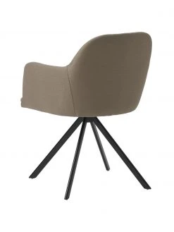 Westwing Collection Polster-Drehstuhl Lola mit Armlehne in Taupe, B 58 x T 53 cm 13 Westwing Collection Polster-Drehstuhl Lola mit Armlehne in Taupe, B 58 x T 53 cm -Esszimmer Verkäufe Polster Drehstuhl Lola mit Armlehne in Taupe 5