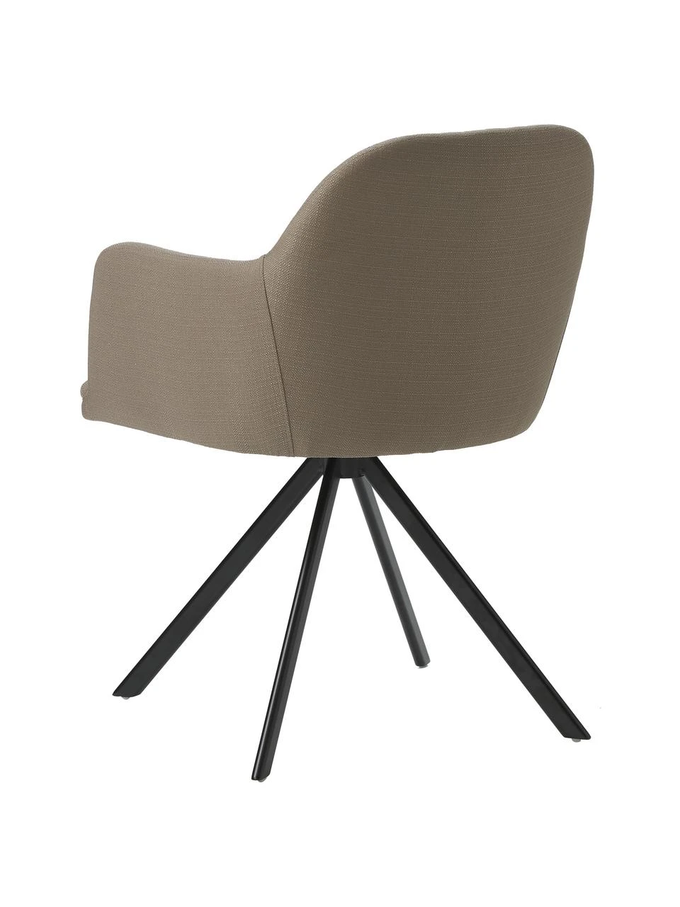 Westwing Collection Polster-Drehstuhl Lola mit Armlehne in Taupe, B 58 x T 53 cm 8 Westwing Collection Polster-Drehstuhl Lola mit Armlehne in Taupe, B 58 x T 53 cm – Bild 6