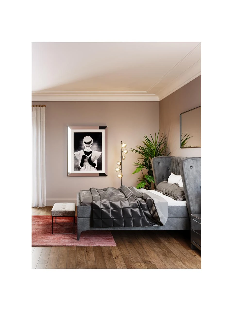 Kare Design Polsterbank Smart Dolce in Hellgrau, B 90 x H 40 cm 3 Kare Design Polsterbank Smart Dolce in Hellgrau, B 90 x H 40 cm – Bild 2