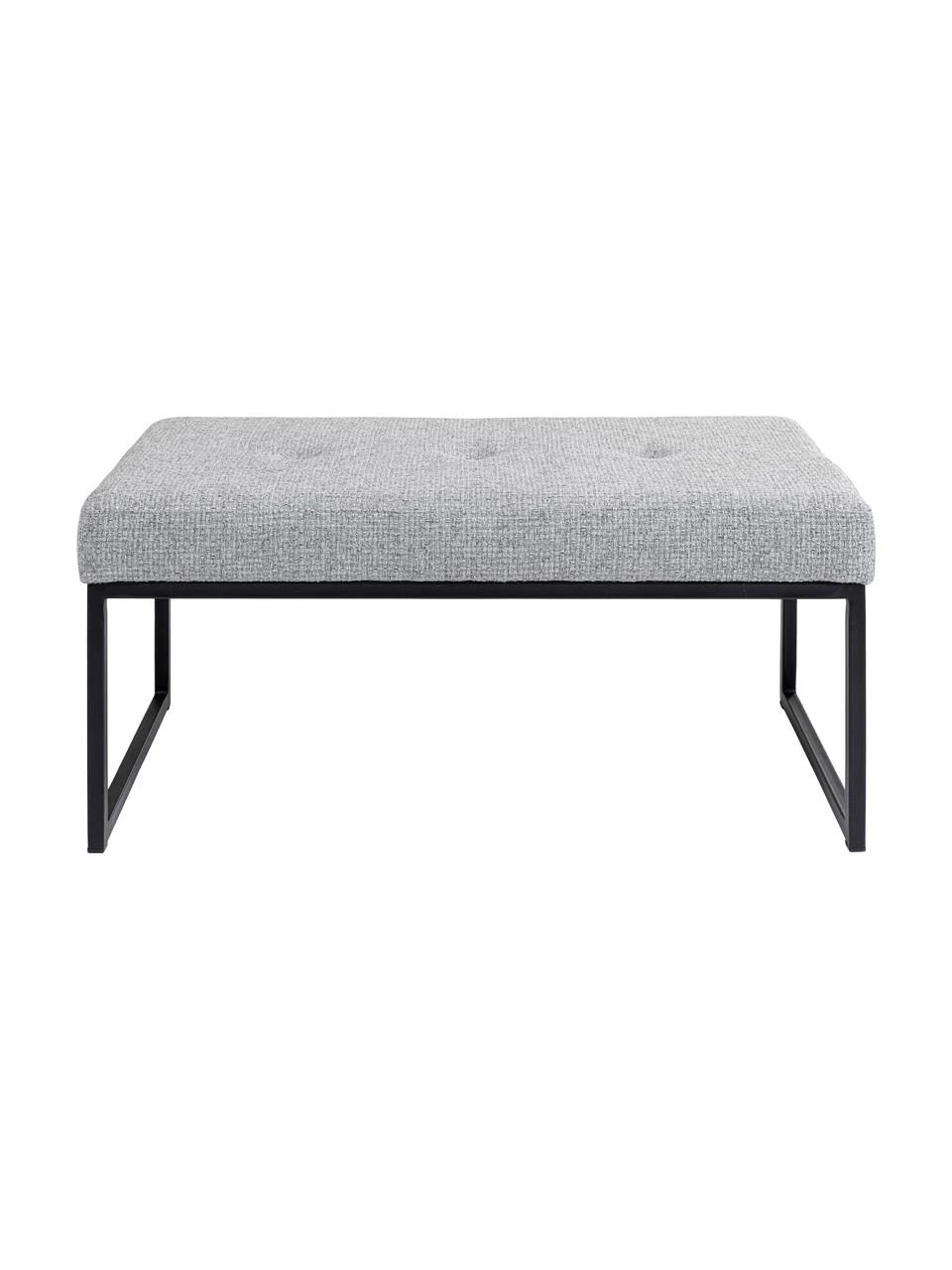 Kare Design Polsterbank Smart Dolce in Hellgrau, B 90 x H 40 cm 2 Kare Design Polsterbank Smart Dolce in Hellgrau, B 90 x H 40 cm