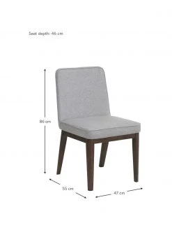 Westwing Collection Polsterstuhl Koga in Grau, B 47 x H 86 cm 10 Westwing Collection Polsterstuhl Koga in Grau, B 47 x H 86 cm -Esszimmer Verkäufe Polsterstuhl Koga in Grau 8