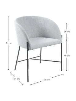 Polsterstuhl Nelson mit Armlehnen, B 56 x T 54 cm 11 Polsterstuhl Nelson mit Armlehnen, B 56 x T 54 cm -Esszimmer Verkäufe Polsterstuhl Nelson mit Armlehnen 3