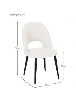 Westwing Collection Polsterstuhl Rachel in Beige, B 53 x T 57 cm 11 Westwing Collection Polsterstuhl Rachel in Beige, B 53 x T 57 cm -Esszimmer Verkäufe Polsterstuhl Rachel in Beige 3