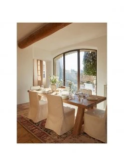 Westwing Collection Polsterstuhl Russell mit Husse in Cremewei&szlig;, B 47 x H 86 cmNur noch wenige verfügbar -Esszimmer Verkäufe Polsterstuhl Russell mit Husse in Cremeweiss 2