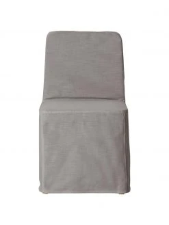 Westwing Collection Polsterstuhl Russell mit Husse in Grau, B 47 x H 86 cm -Esszimmer Verkäufe Polsterstuhl Russell mit Husse in Grau 3