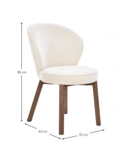 Westwing Collection Polsterstuhl Serena in Cremeweiß, B 55 x T 63 cm -Esszimmer Verkäufe Polsterstuhl Serena in Cremeweiss 2