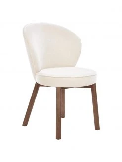 Westwing Collection Polsterstuhl Serena in Cremeweiß, B 55 x T 63 cm