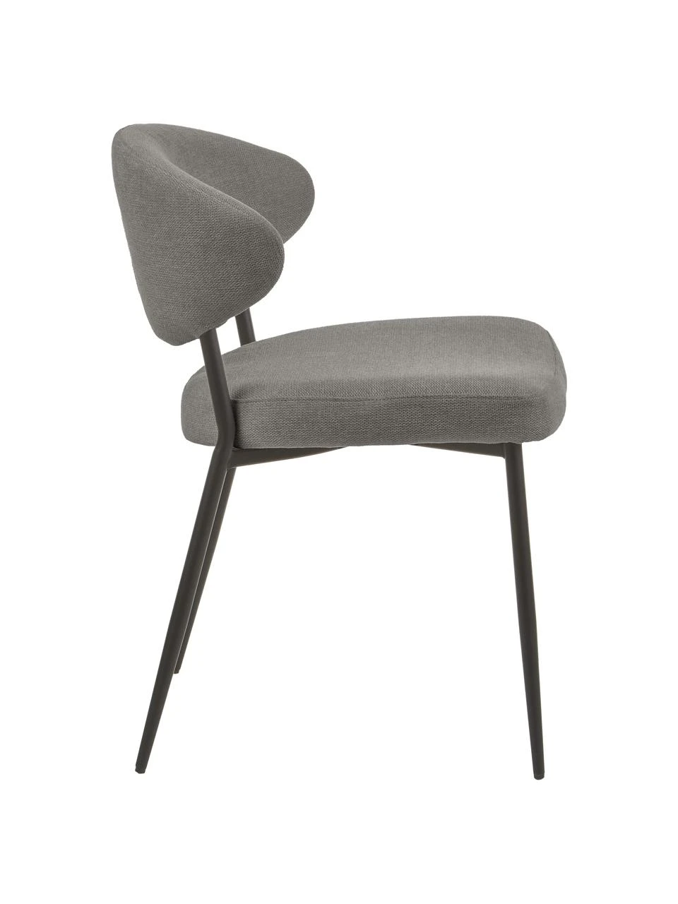 Westwing Collection Polsterstühle Adele in Grau, 2 Stück, B 54 x T 57 cm 8 Westwing Collection Polsterstühle Adele in Grau, 2 Stück, B 54 x T 57 cm – Bild 6