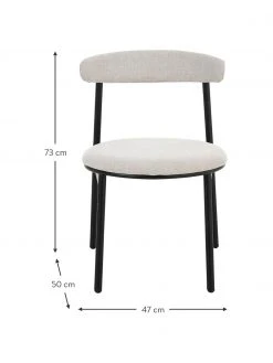 Polsterst&uuml;hle Doggi in Cremefarben, 2 St&uuml;ck, B 47 x T 50 cm -Esszimmer Verkäufe Polsterstuhle Doggi in Cremefarben 2 Stuck 2