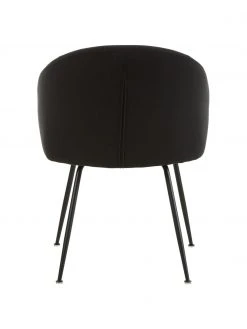 Westwing Collection Polsterstühle Luisa in Schwarz, 2 Stück, B 59 x T 58 cm -Esszimmer Verkäufe Polsterstuhle Luisa in Schwarz 2 Stuck 5