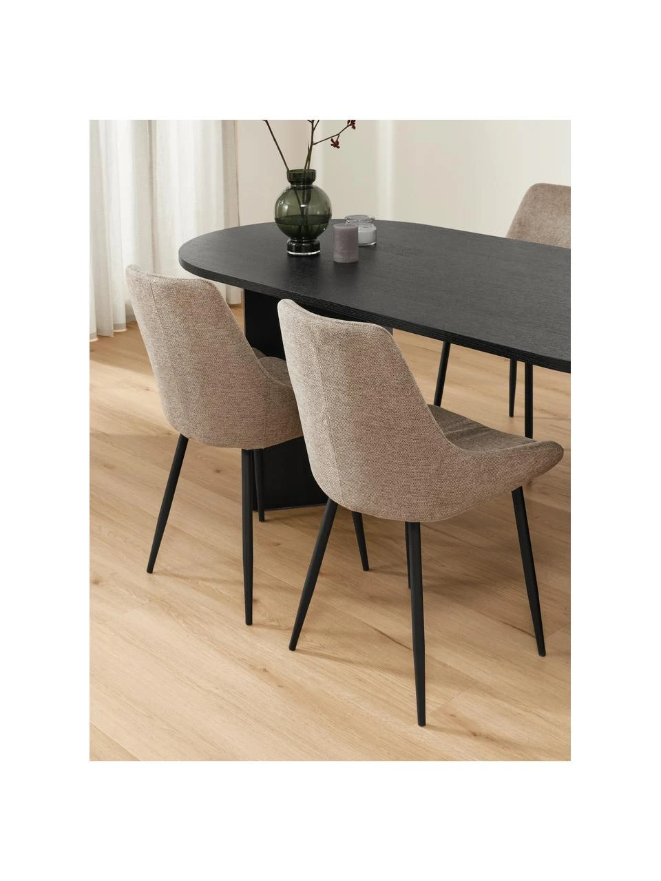 Rowico Polsterstühle Sierra in Beige, 2 Stück, B 49 x T 55 cm 5 Rowico Polsterstühle Sierra in Beige, 2 Stück, B 49 x T 55 cm – Bild 3