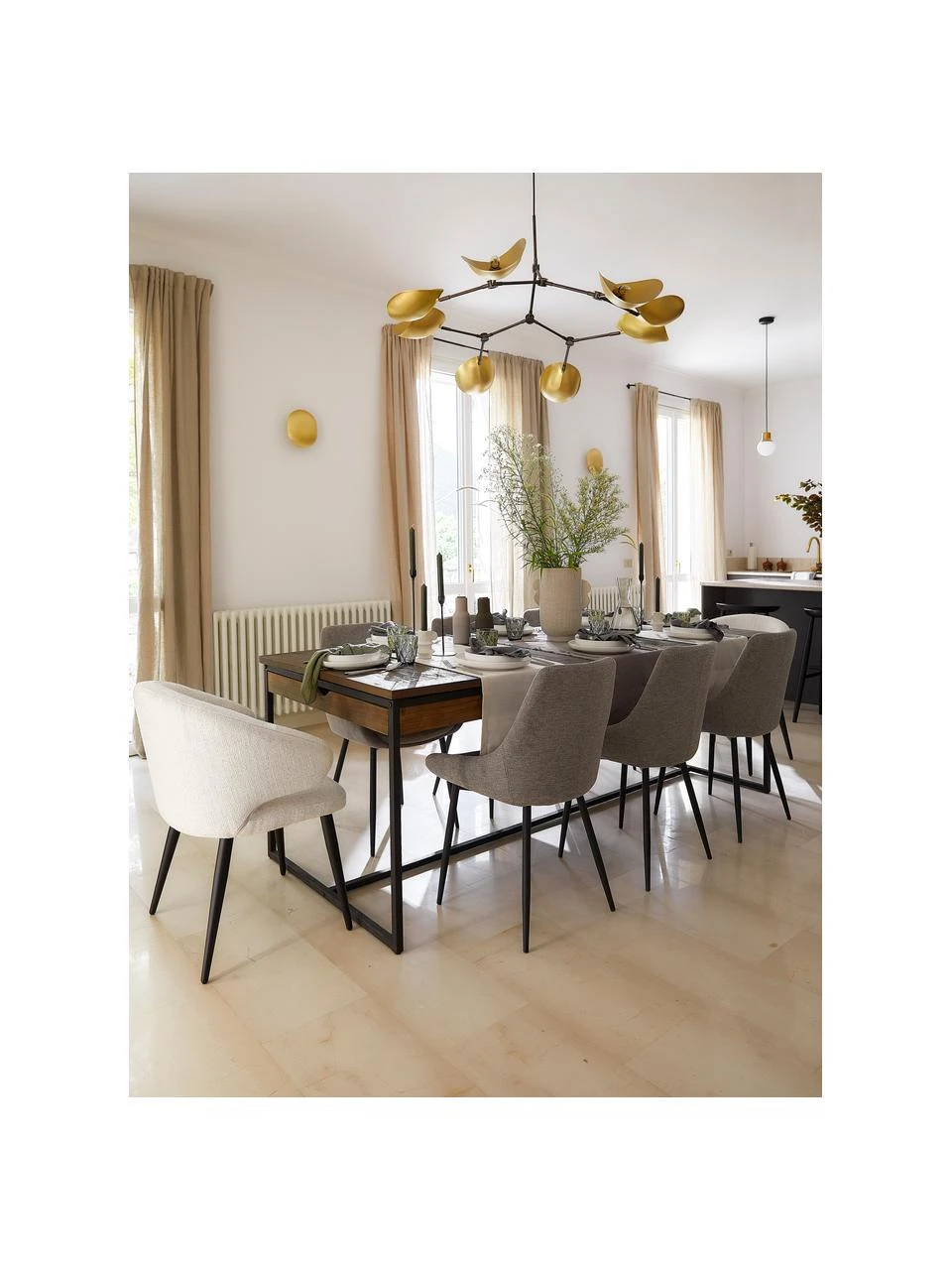 Rowico Polsterstühle Sierra in Beige, 2 Stück, B 49 x T 55 cm 6 Rowico Polsterstühle Sierra in Beige, 2 Stück, B 49 x T 55 cm – Bild 4