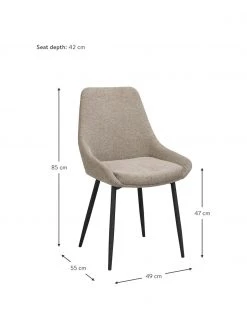 Rowico Polsterstühle Sierra in Beige, 2 Stück, B 49 x T 55 cm 12 Rowico Polsterstühle Sierra in Beige, 2 Stück, B 49 x T 55 cm -Esszimmer Verkäufe Polsterstuhle Sierra in Beige 2 Stuck 4