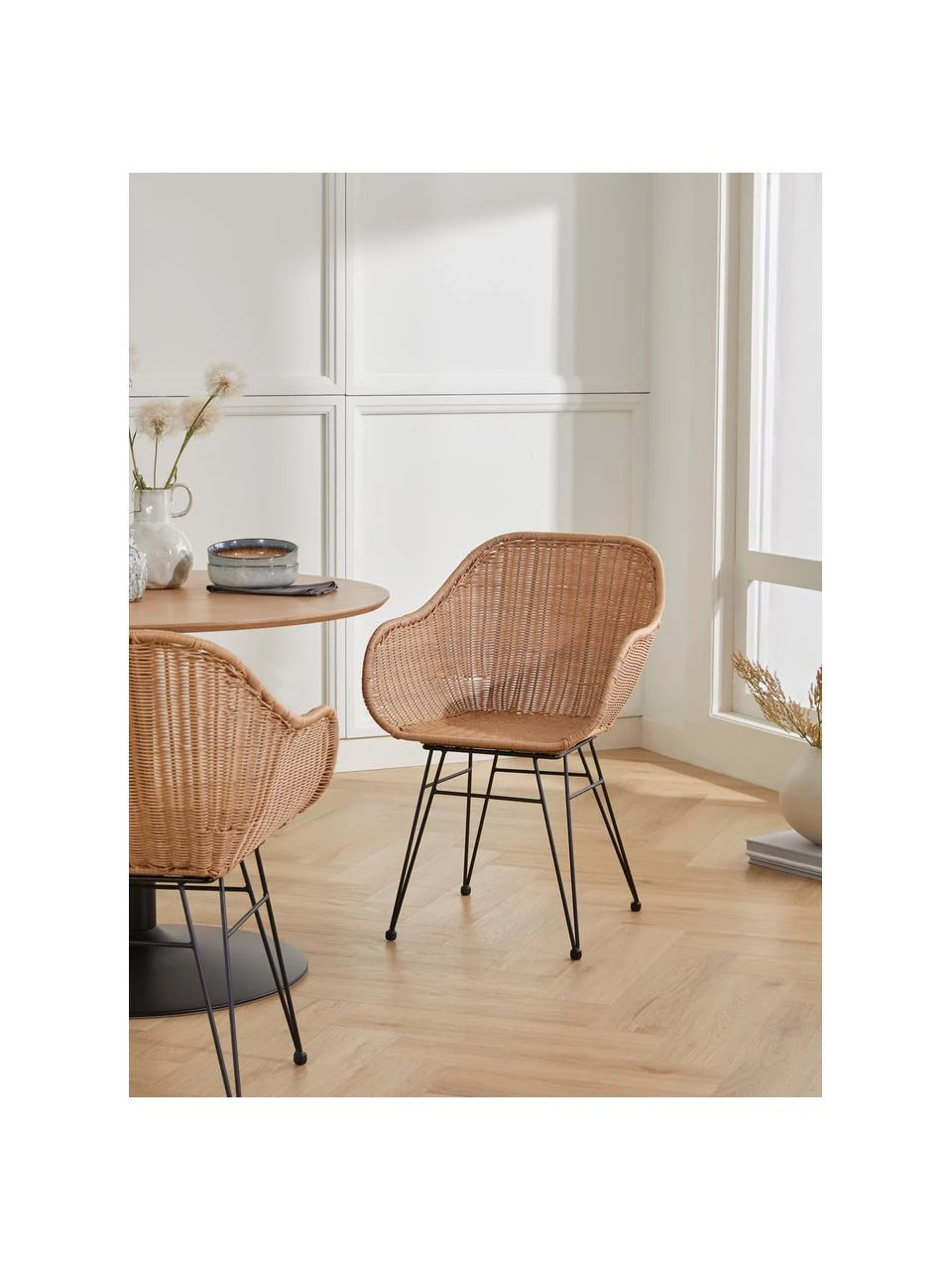 Westwing Collection Polyrattan-Armlehnstühle Costa, 2 Stück, B 57 x T 58 cm 4 Westwing Collection Polyrattan-Armlehnstühle Costa, 2 Stück, B 57 x T 58 cm – Bild 2