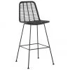 Westwing Collection Polyrattan-Barstuhl Costa mit Metall-Beinen, B 56 x H 110 cm -Esszimmer Verkäufe Polyrattan Barstuhl Costa mit Metall Beinen 6