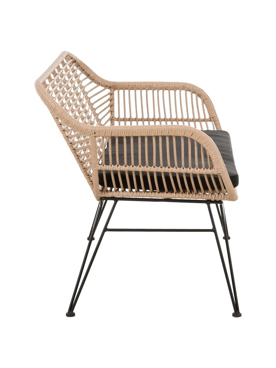 Westwing Collection Polyrattan-Sitzbank Costa in Hellbraun, B 126 x H 81 cm 7 Westwing Collection Polyrattan-Sitzbank Costa in Hellbraun, B 126 x H 81 cm – Bild 5