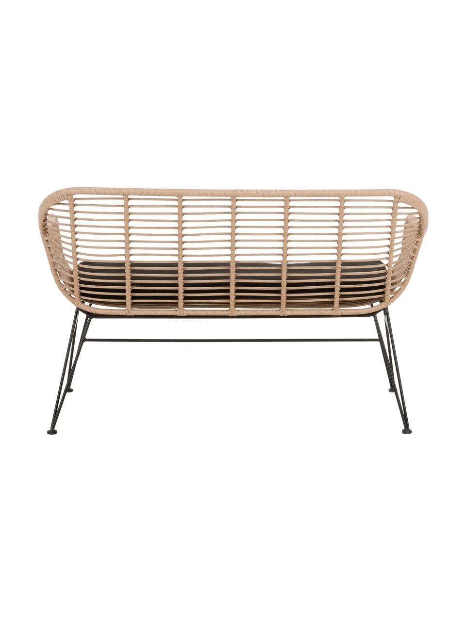 Westwing Collection Polyrattan-Sitzbank Costa in Hellbraun, B 126 x H 81 cm 8 Westwing Collection Polyrattan-Sitzbank Costa in Hellbraun, B 126 x H 81 cm – Bild 6