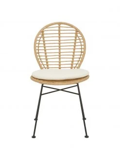Westwing Collection Polyrattan-St&uuml;hle Cordula mit Sitzkissen, 2 St&uuml;ck, B 48 x T 57 cm -Esszimmer Verkäufe Polyrattan Stuhle Cordula mit Sitzkissen 2 Stuck 10