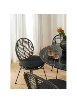 Westwing Collection Polyrattan-St&uuml;hle Cordula mit Sitzkissen, 2 St&uuml;ck, B 48 x T 57 cm -Esszimmer Verkäufe Polyrattan Stuhle Cordula mit Sitzkissen 2 Stuck 2