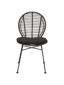 Westwing Collection Polyrattan-St&uuml;hle Cordula mit Sitzkissen, 2 St&uuml;ck, B 48 x T 57 cm -Esszimmer Verkäufe Polyrattan Stuhle Cordula mit Sitzkissen 2 Stuck 4