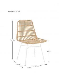 Westwing Collection Polyrattan-St&uuml;hle Costa, 2 St&uuml;ck, B 47 x T 61 cm -Esszimmer Verkäufe Polyrattan Stuhle Costa 2 Stuck 9