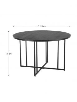 Westwing Collection Runder Esstisch Luca aus Mangoholz, in verschiedenen Größen, Ø 120 x H 75 cm -Esszimmer Verkäufe Runder Esstisch Luca aus Mangoholz in verschiedenen Grossen 3